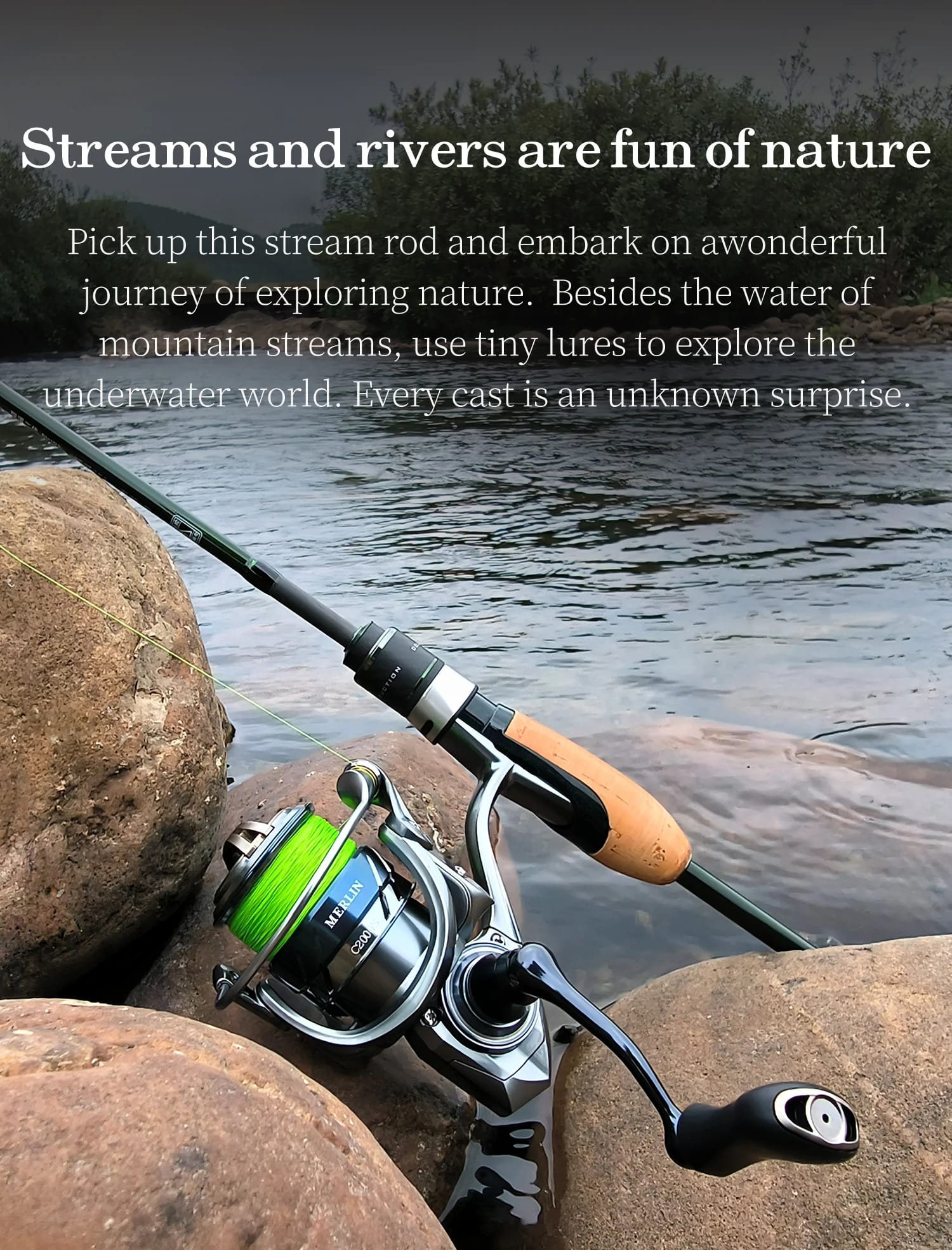 TSURINOYA INTRUDER 1.6m 1.68m 4 Section Portable Spinning Casting Fishing Rod For Trout Bass Pike Mountain Stream Packable Rod