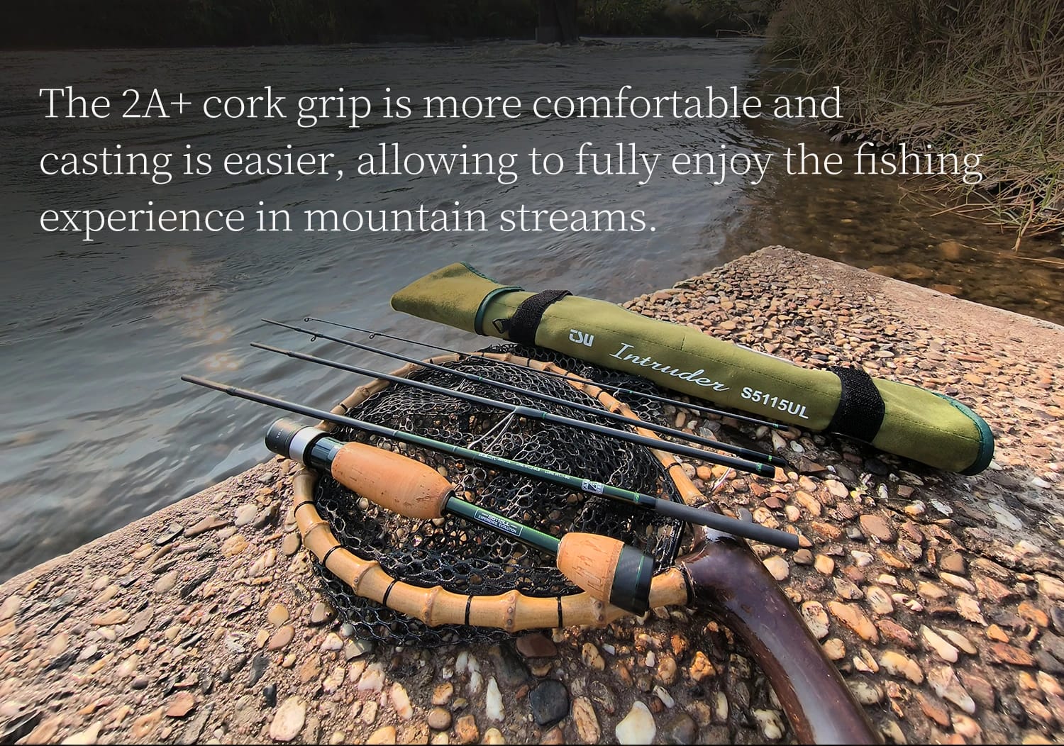 TSURINOYA INTRUDER 1.6m 1.68m 4 Section Portable Spinning Casting Fishing Rod For Trout Bass Pike Mountain Stream Packable Rod