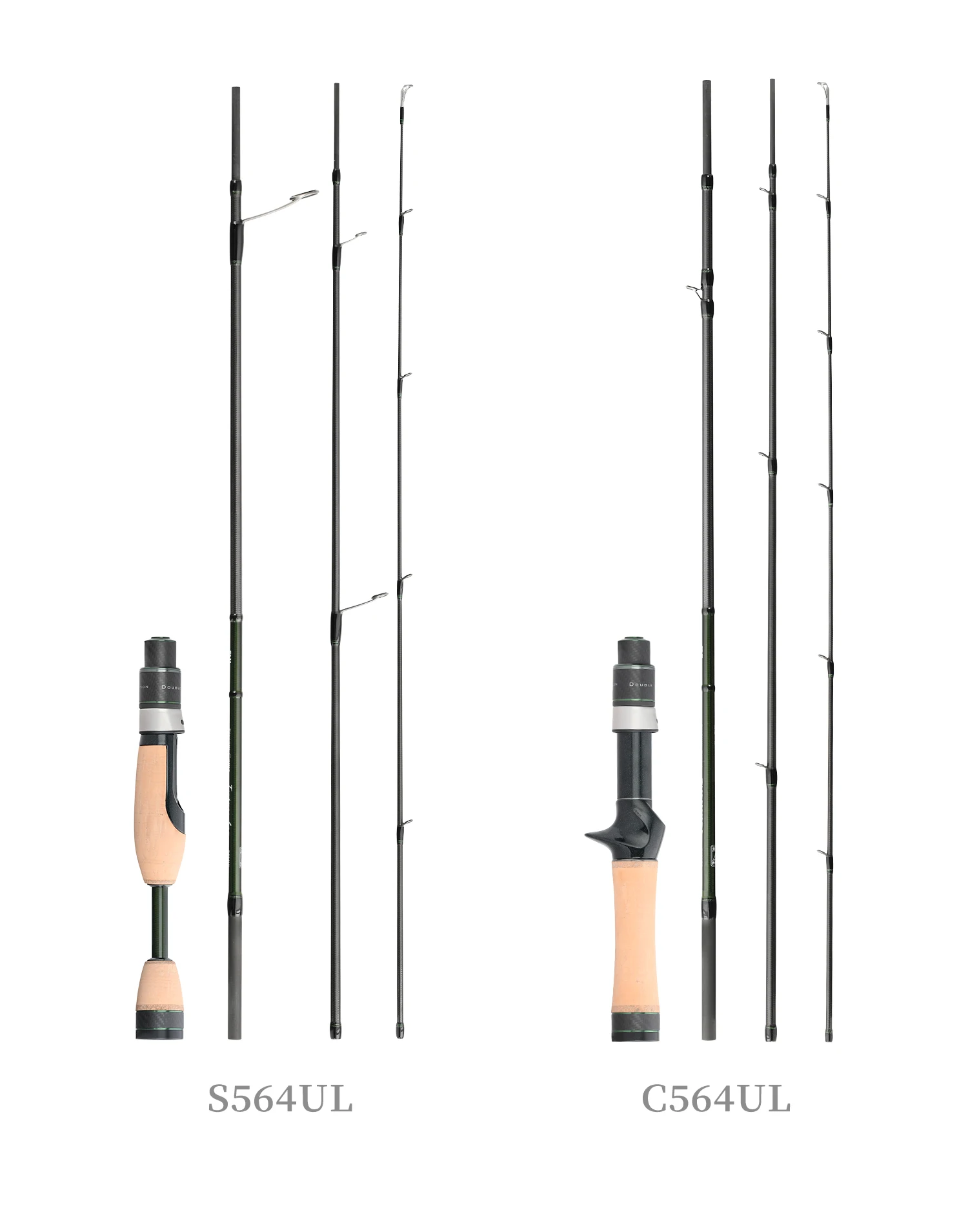 TSURINOYA INTRUDER 1.6m 1.68m 4 Section Portable Spinning Casting Fishing Rod For Trout Bass Pike Mountain Stream Packable Rod