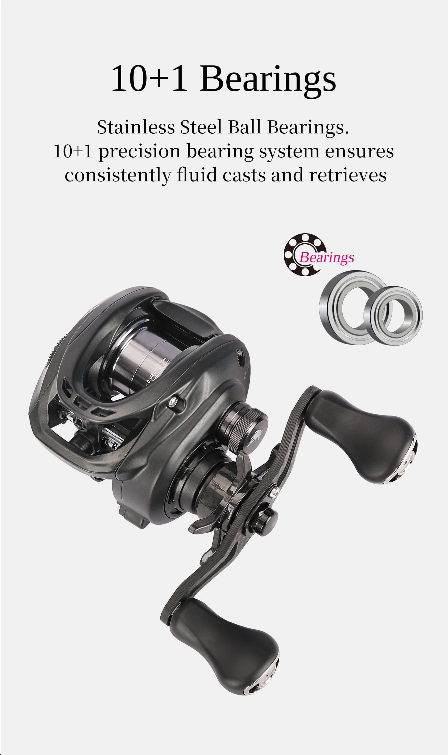 TSURINOYA Dark Wolf Pro 50S 4kg Bait Finesse Low Profile Baitcast Reel  Light Game Casting Fishing Reel 7.1:1 4.6g Shallow Spool