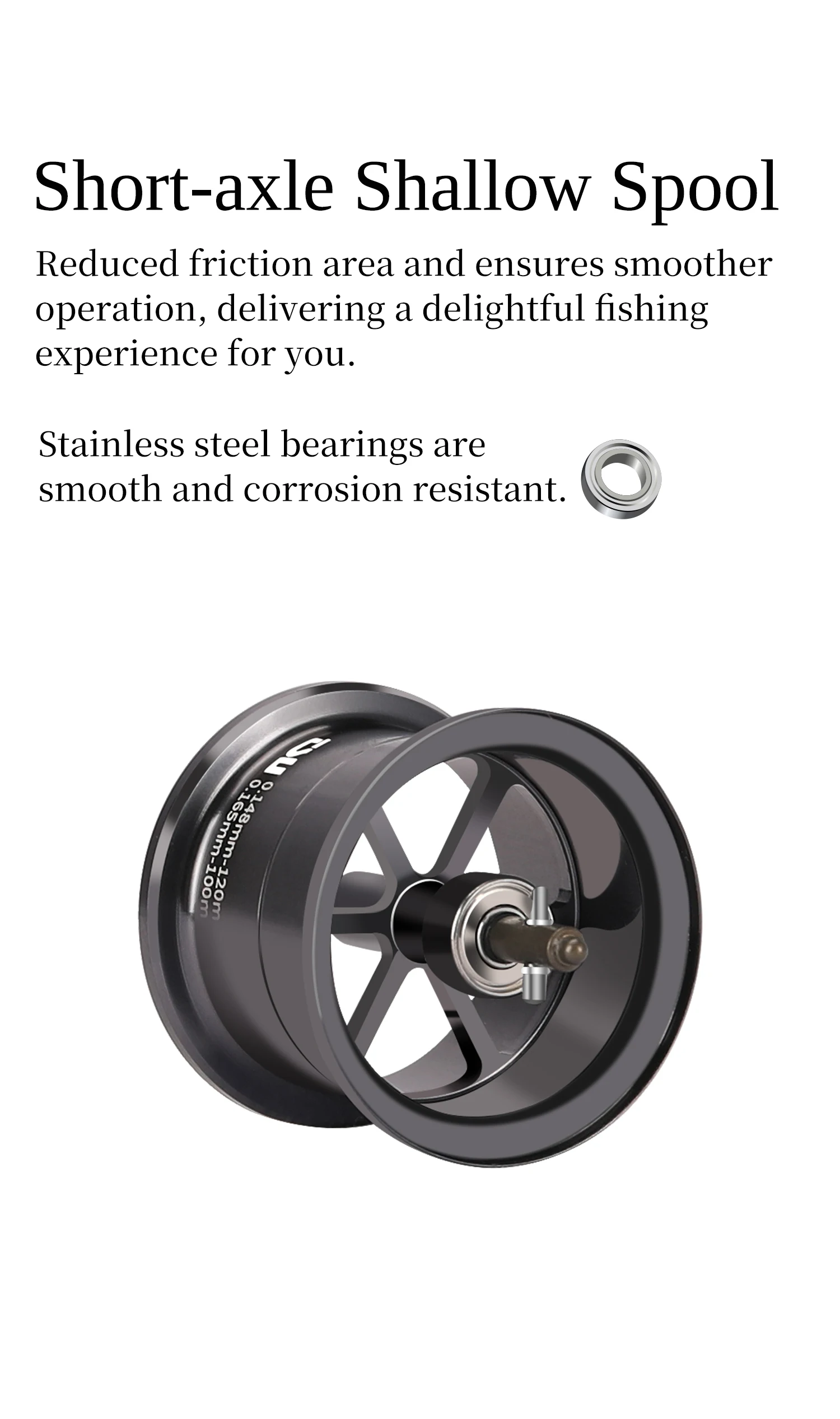 TSURINOYA Dark Wolf Pro 50S 4kg Bait Finesse Low Profile Baitcast Reel  Light Game Casting Fishing Reel 7.1:1 4.6g Shallow Spool