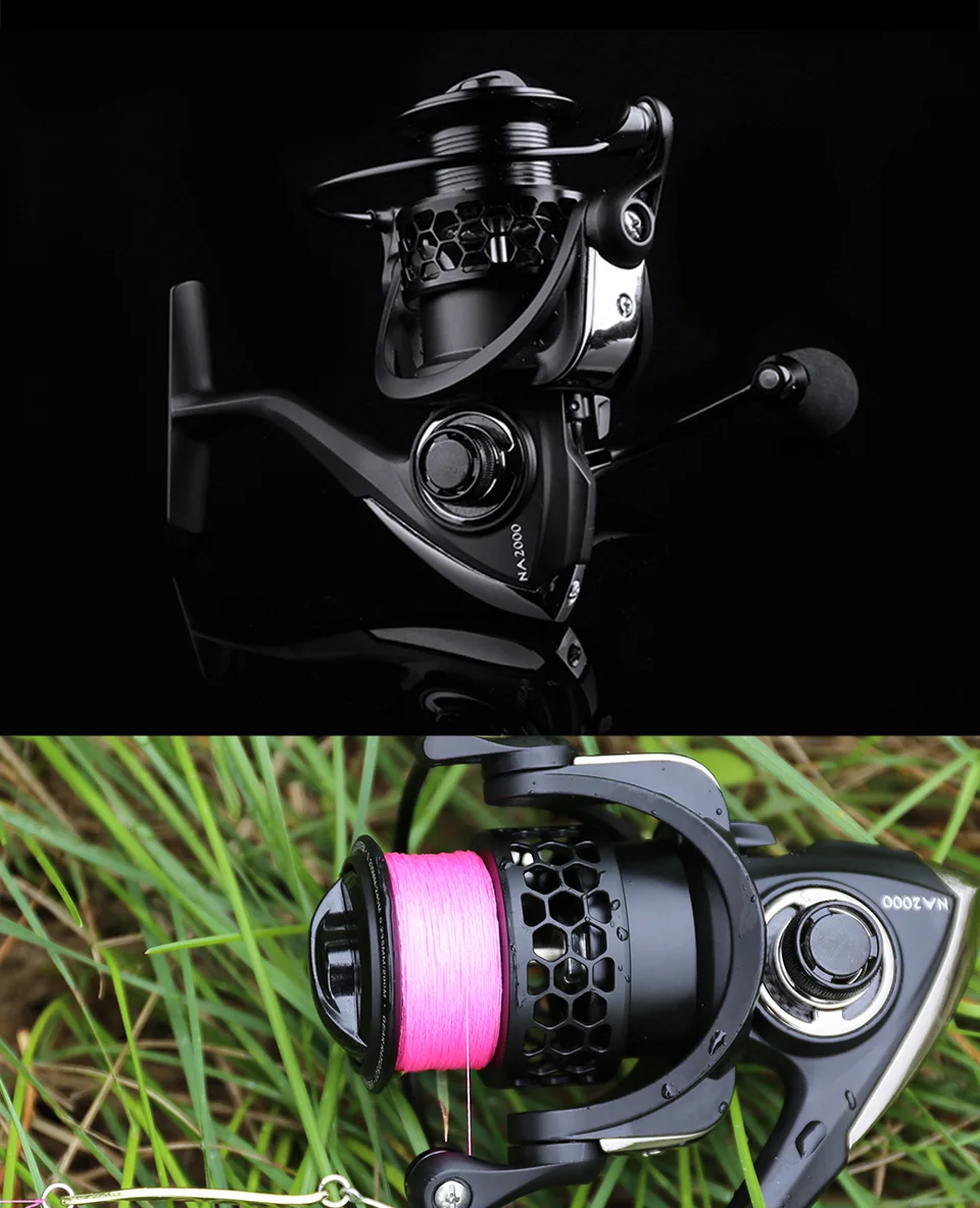 TSURINOYA Long Casting Spinning Fishing Reel NA 2000 3000 4000 5000 12kg Max Drag 5.2:1 Free Shipping Pike Bass Carp Reel Tackle