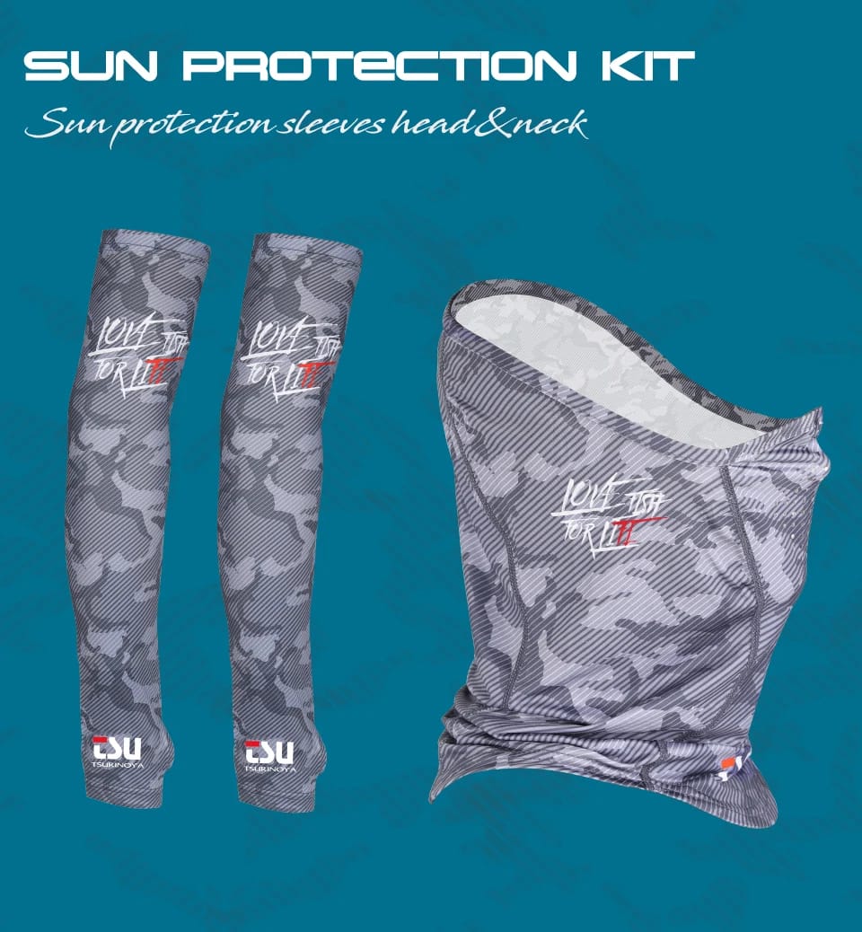 TSURINOYA Head Neck Arm Sun Protector UV Protection Fishing Mask Breathable High Elasticity Quick Dry Protective Arm Sleeve