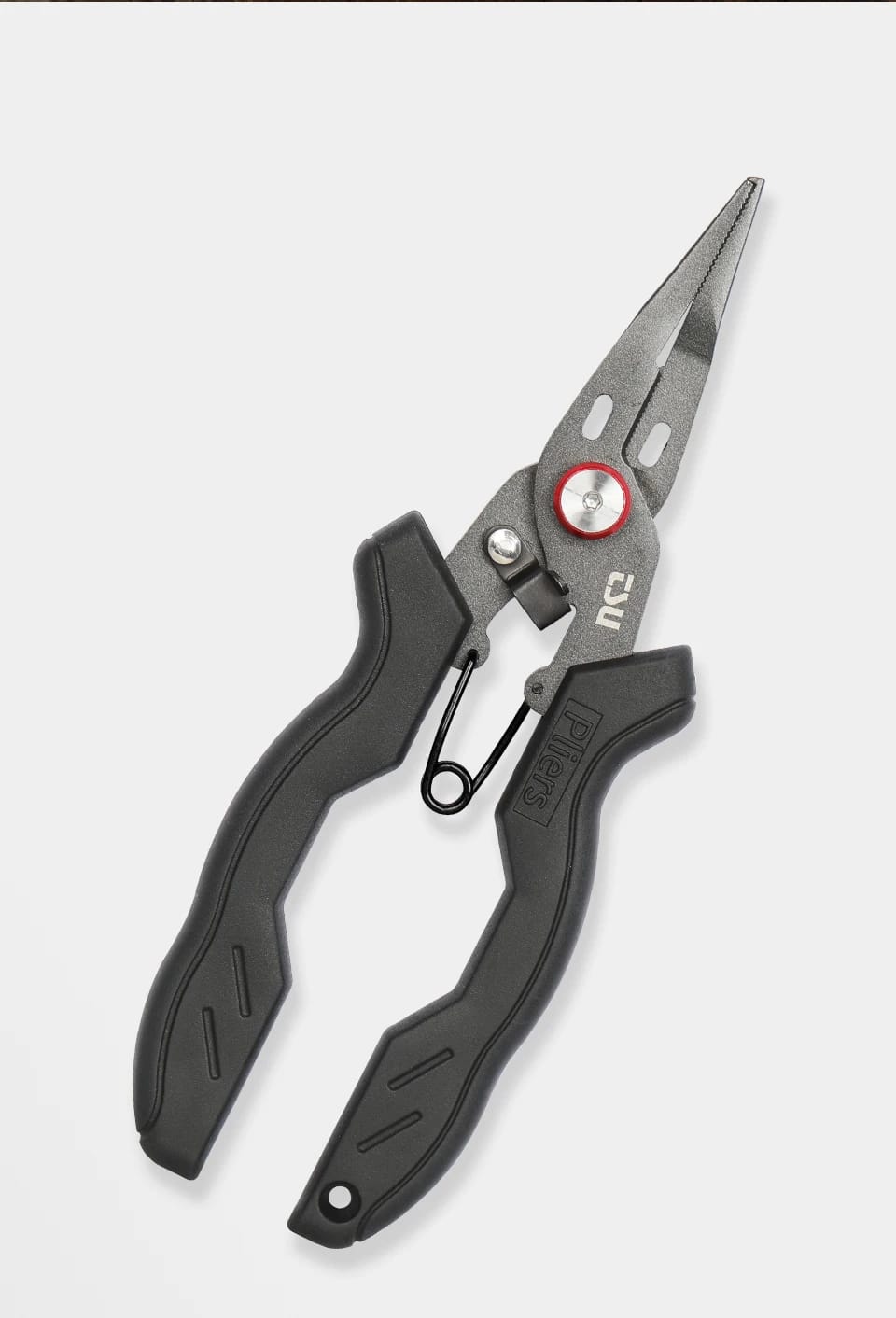 TSURINOYA Split Ring Fishing Pliers Braid Cutters Fishing Line Scissors 80g RS-165 Stainless Steel Rubber Handle Fishing Tackle