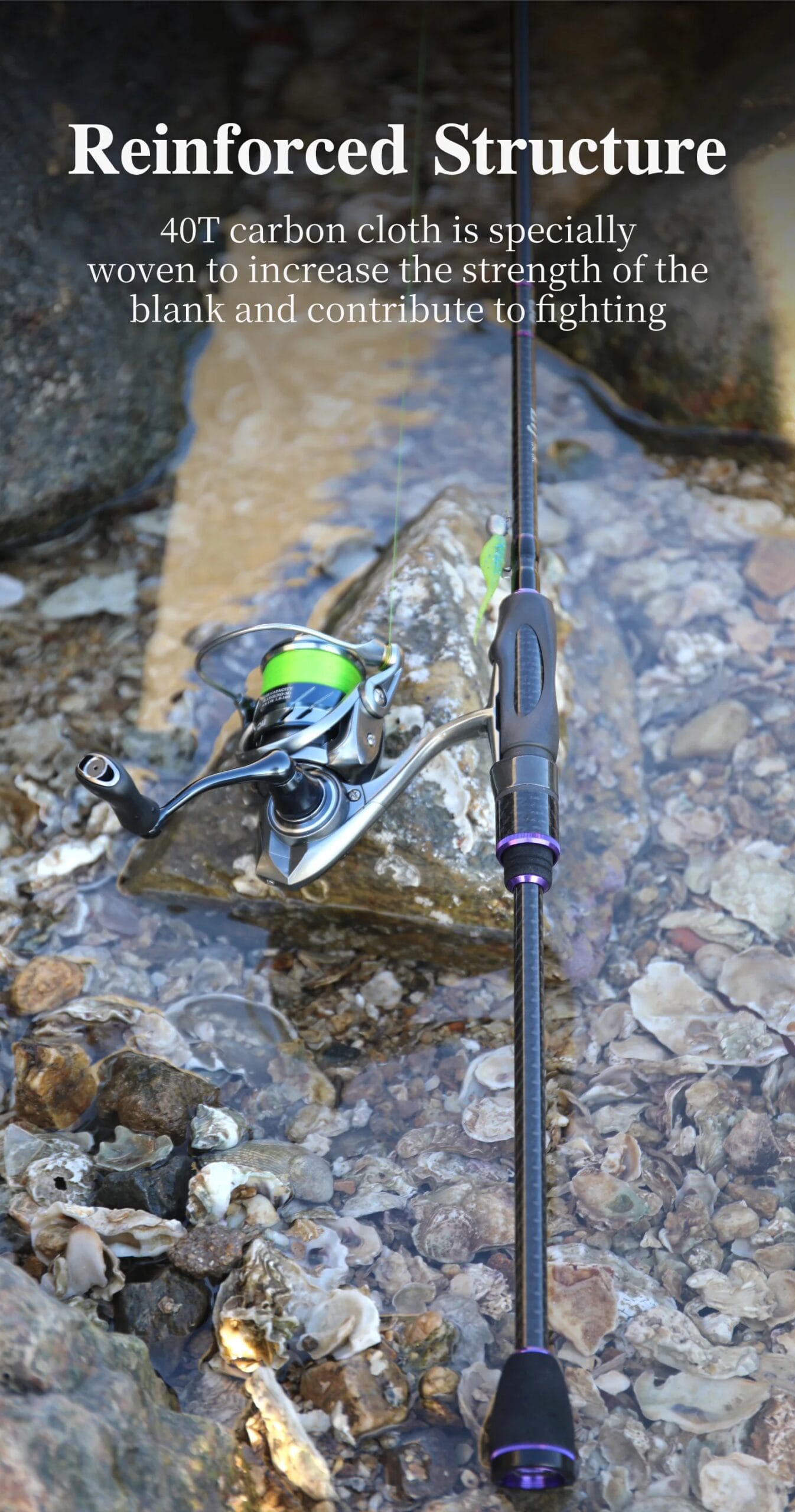 TSURINOYA NEW Ultralight AJING Fishing Rod ELF PRO S752UL C752UL  2.26m 2 Secs ROCKFISH Lure 0.6-7g Casting Spinning Fishing Rod