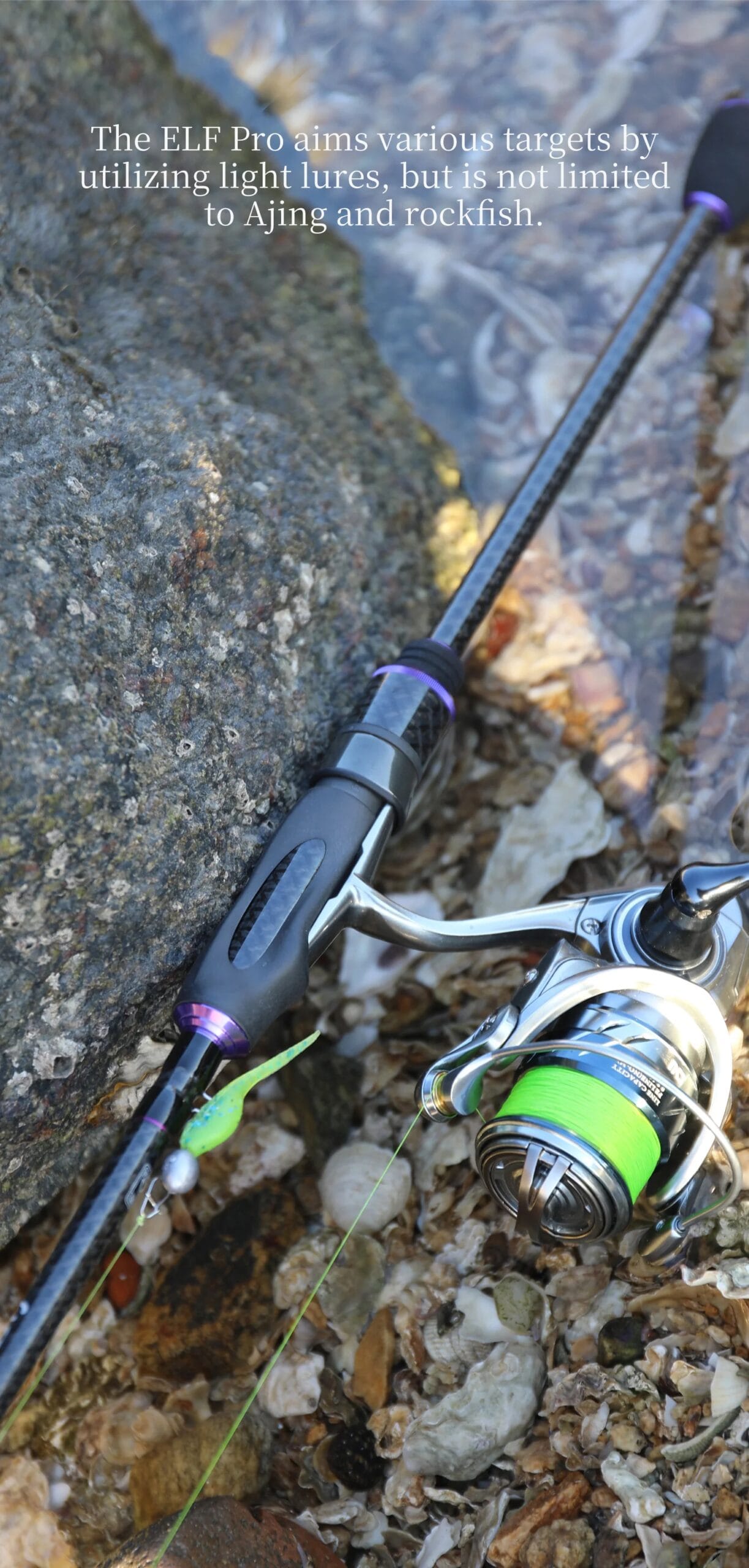 TSURINOYA NEW Ultralight AJING Fishing Rod ELF PRO S752UL C752UL  2.26m 2 Secs ROCKFISH Lure 0.6-7g Casting Spinning Fishing Rod