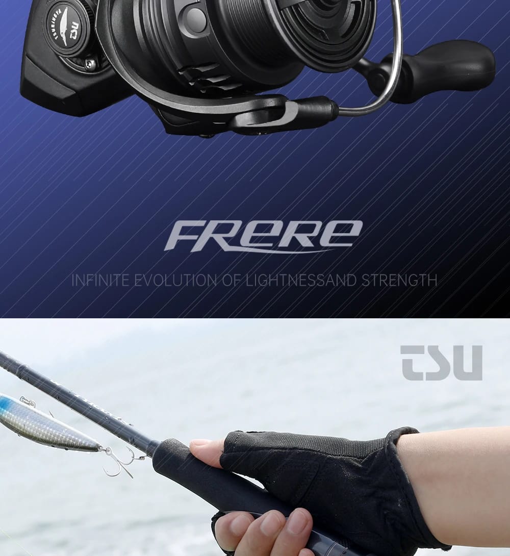 TSURINOYA 155g Ultra Light Spinning Fishing Reel FRERE C2000S 2500S 3000M Carbon Compact Body Shallow Spool Casting Versatile