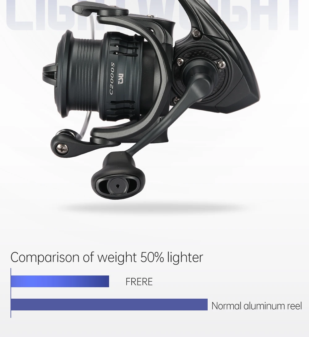 TSURINOYA 155g Ultra Light Spinning Fishing Reel FRERE C2000S 2500S 3000M Carbon Compact Body Shallow Spool Casting Versatile