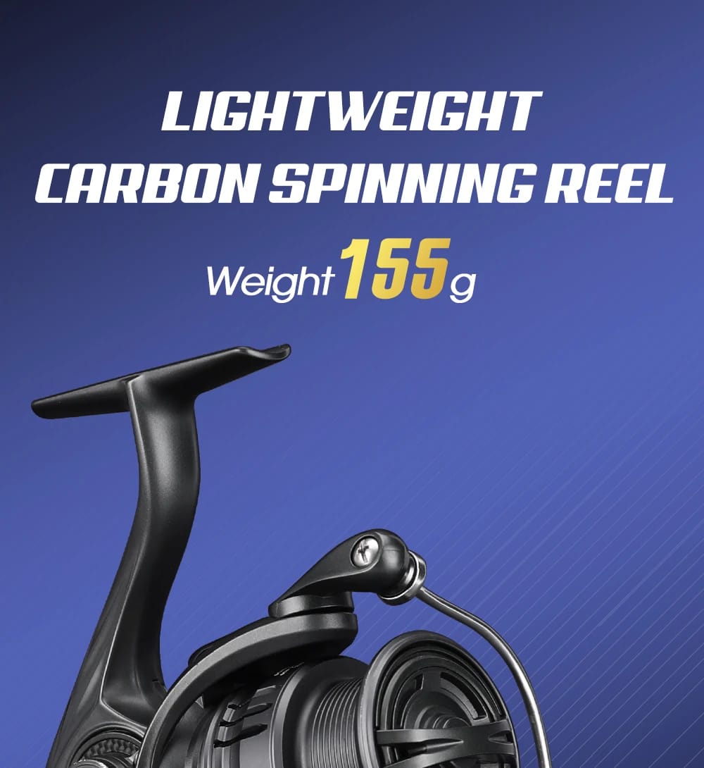 TSURINOYA 155g Ultra Light Spinning Fishing Reel FRERE C2000S 2500S 3000M Carbon Compact Body Shallow Spool Casting Versatile