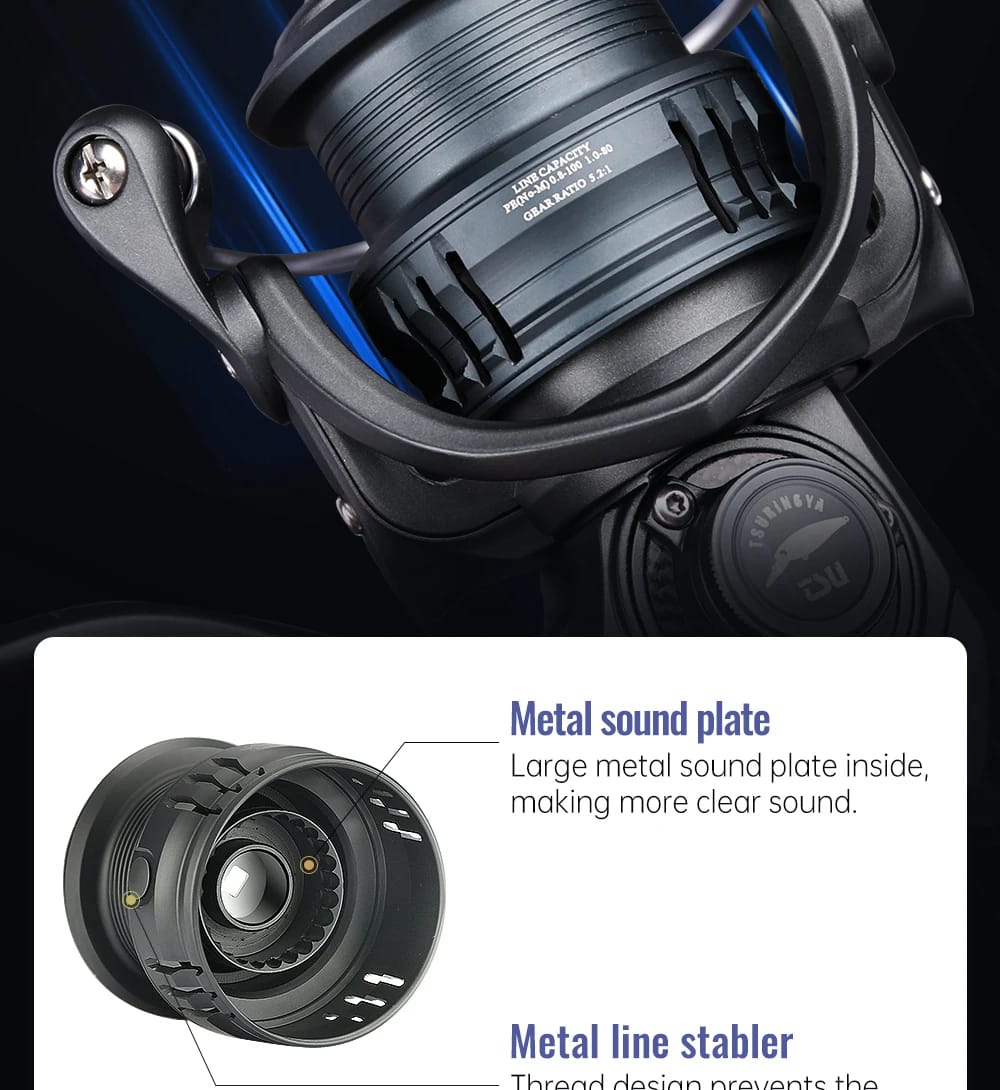 TSURINOYA 155g Ultra Light Spinning Fishing Reel FRERE C2000S 2500S 3000M Carbon Compact Body Shallow Spool Casting Versatile