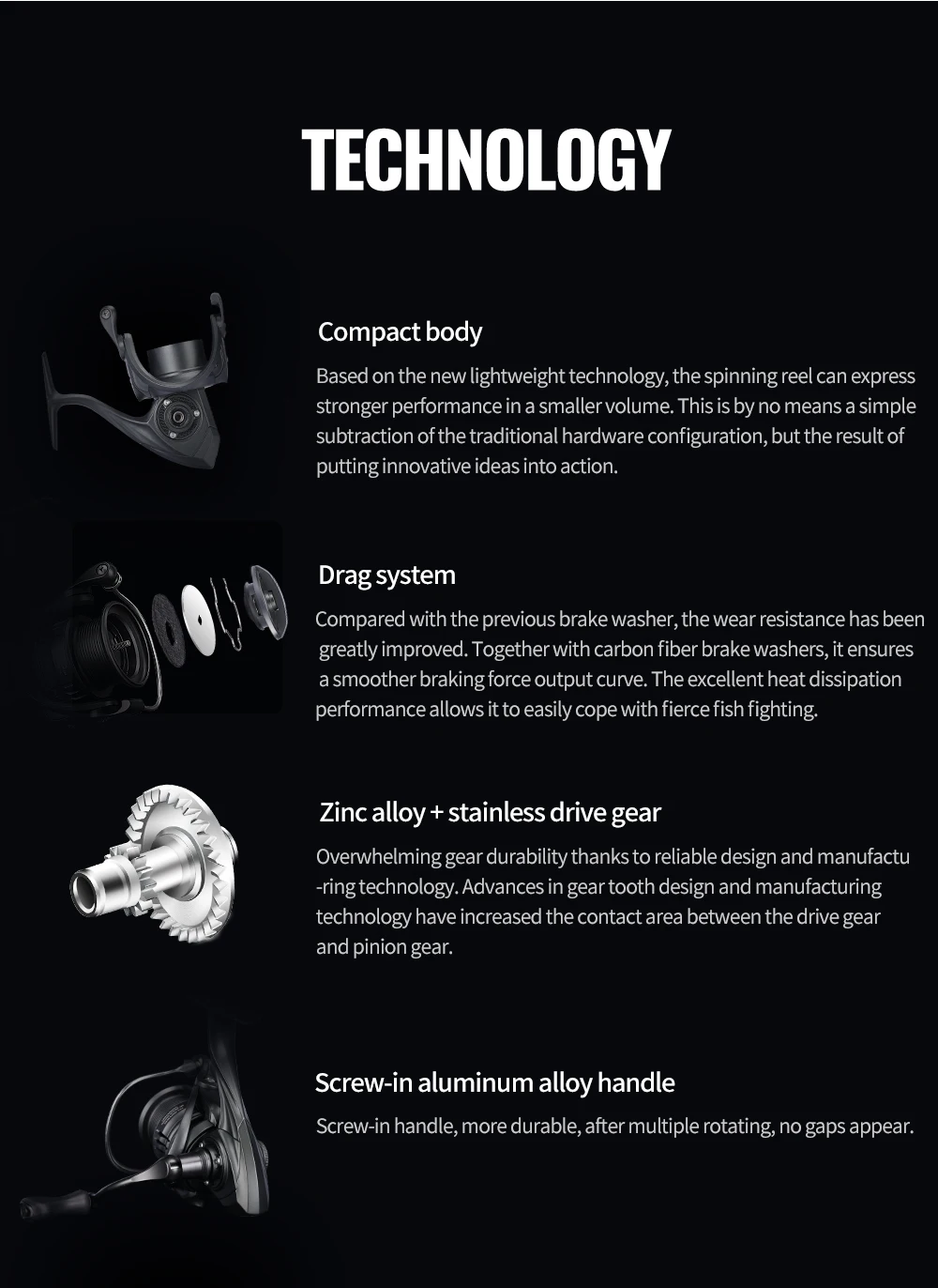 TSURINOYA 155g Ultra Light Spinning Fishing Reel FRERE C2000S 2500S 3000M Carbon Compact Body Shallow Spool Casting Versatile