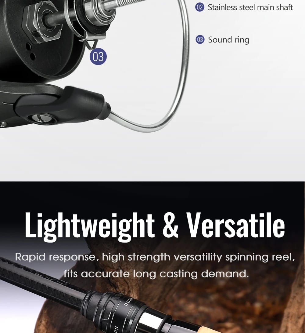 TSURINOYA 155g Ultra Light Spinning Fishing Reel FRERE C2000S 2500S 3000M Carbon Compact Body Shallow Spool Casting Versatile