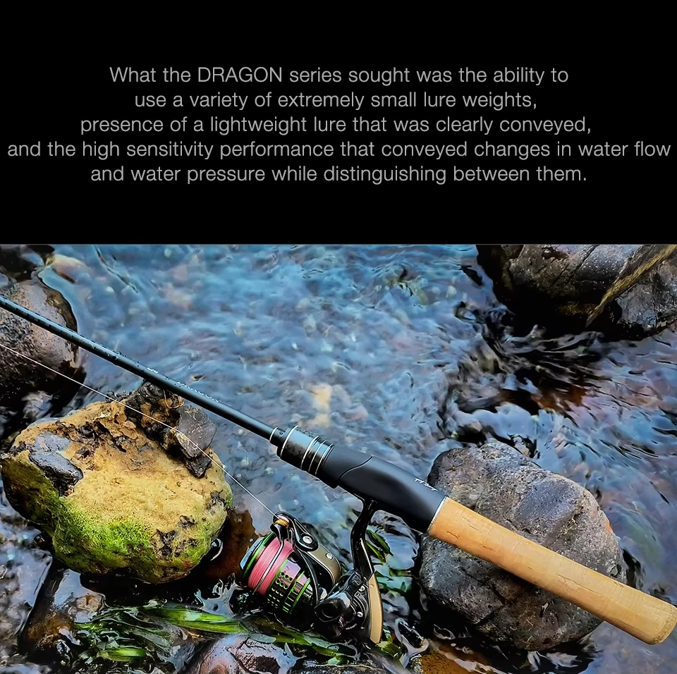 TSURINOYA DRAGON Light Game Fishing Rod 1.6m 1.8m UL Fast Action FUJI Guide Spinning Casting Carbon Rod For Trout Rochfish Bass