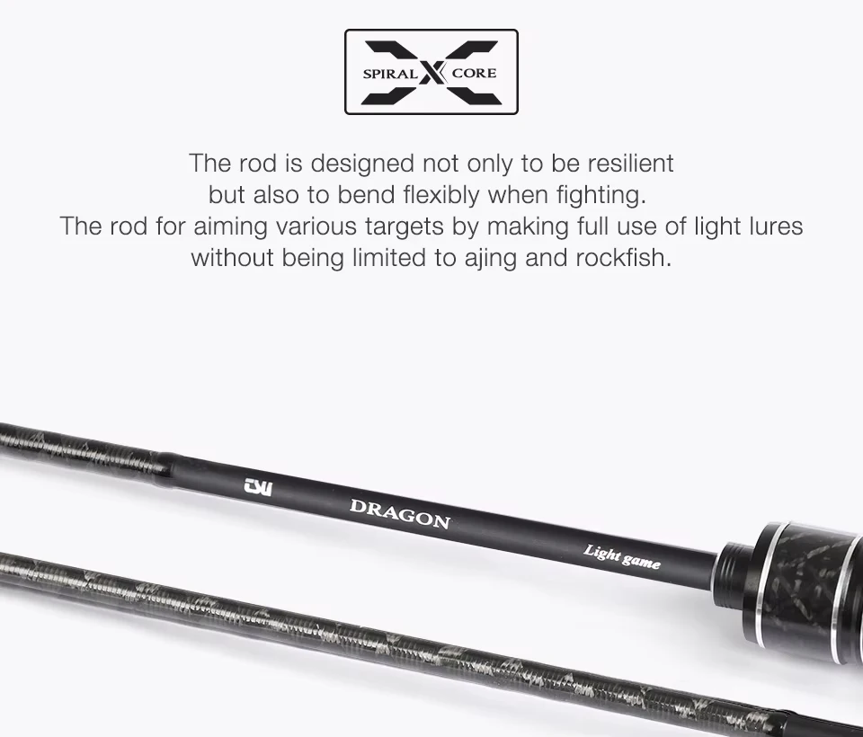 TSURINOYA DRAGON Light Game Fishing Rod 1.6m 1.8m UL Fast Action FUJI Guide Spinning Casting Carbon Rod For Trout Rochfish Bass