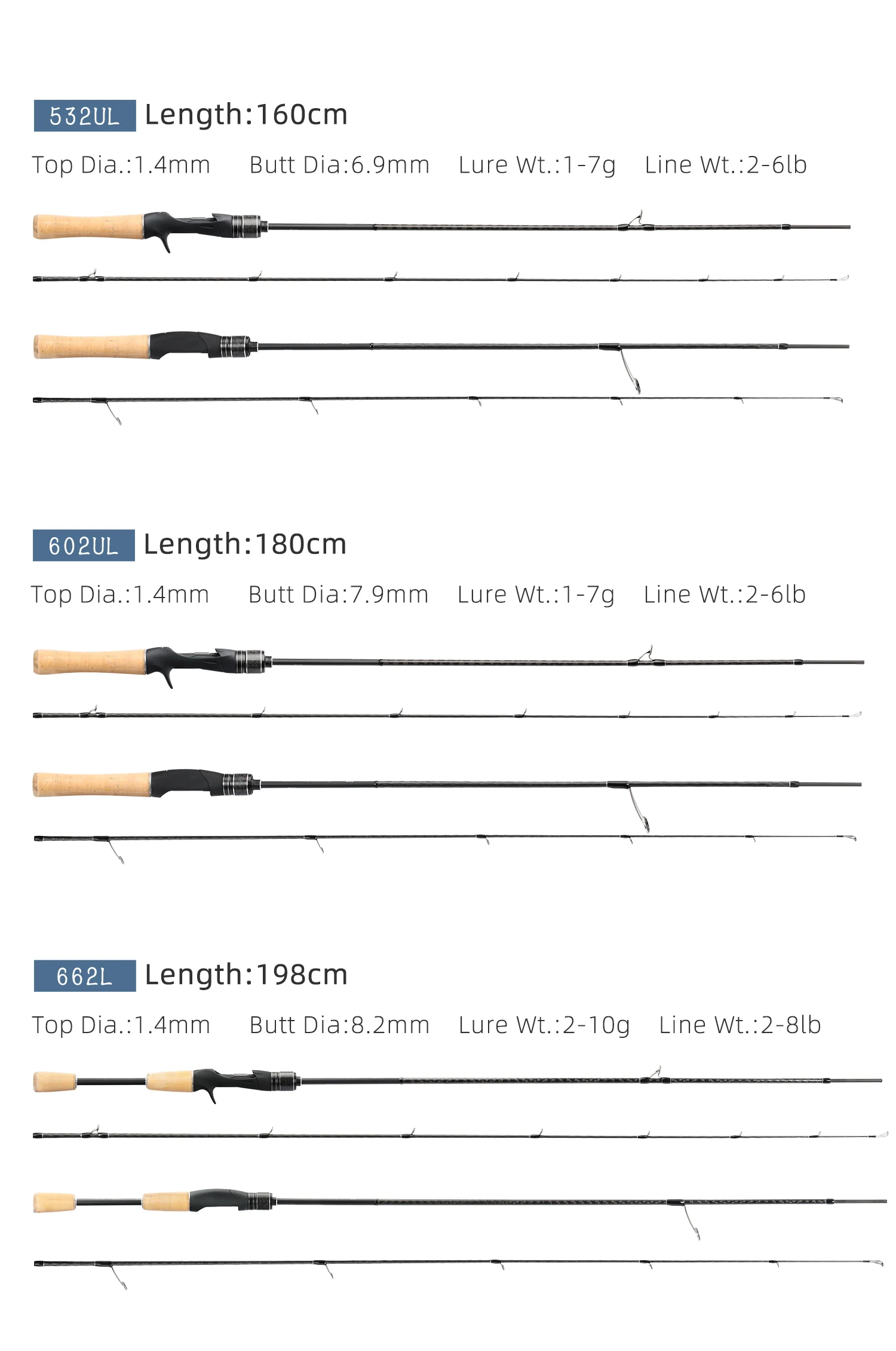 TSURINOYA DRAGON Light Game Fishing Rod 1.6m 1.8m UL Fast Action FUJI Guide Spinning Casting Carbon Rod For Trout Rochfish Bass