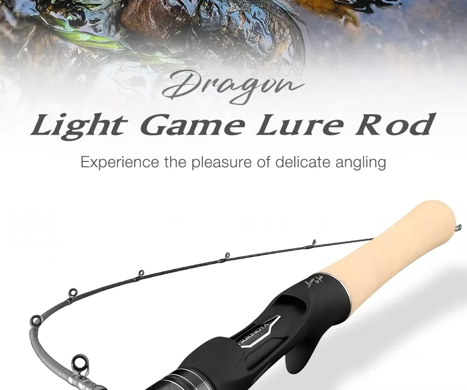 TSURINOYA DRAGON Light Game Fishing Rod 1.6m 1.8m UL Fast Action FUJI Guide Spinning Casting Carbon Rod For Trout Rochfish Bass