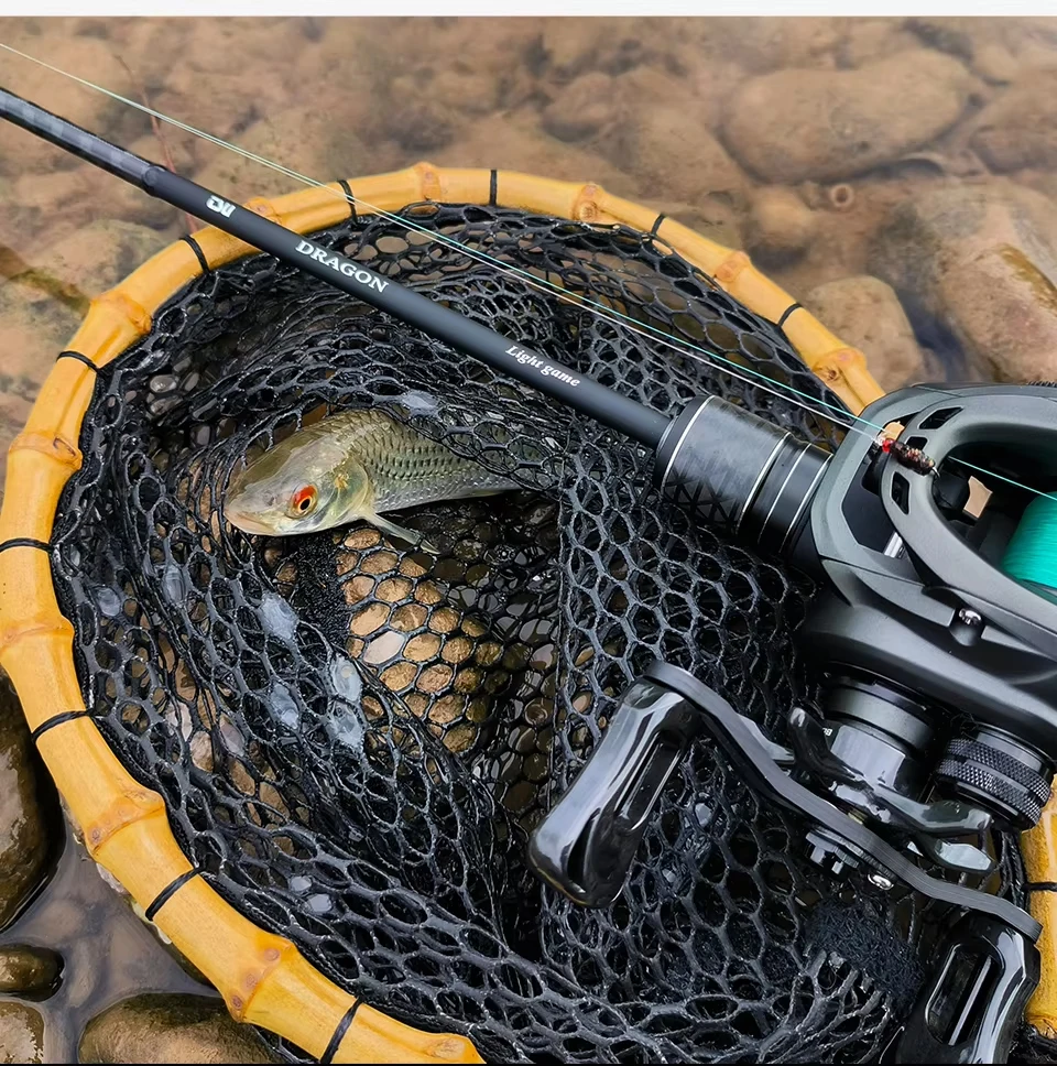 TSURINOYA DRAGON Light Game Fishing Rod 1.6m 1.8m UL Fast Action FUJI Guide Spinning Casting Carbon Rod For Trout Rochfish Bass
